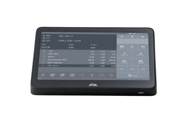 pos терминал атол optima (11.6", j3455, 4 гб ddr3l, ssd 128 гб m.2, без акб, без ос) v7 lite (59458