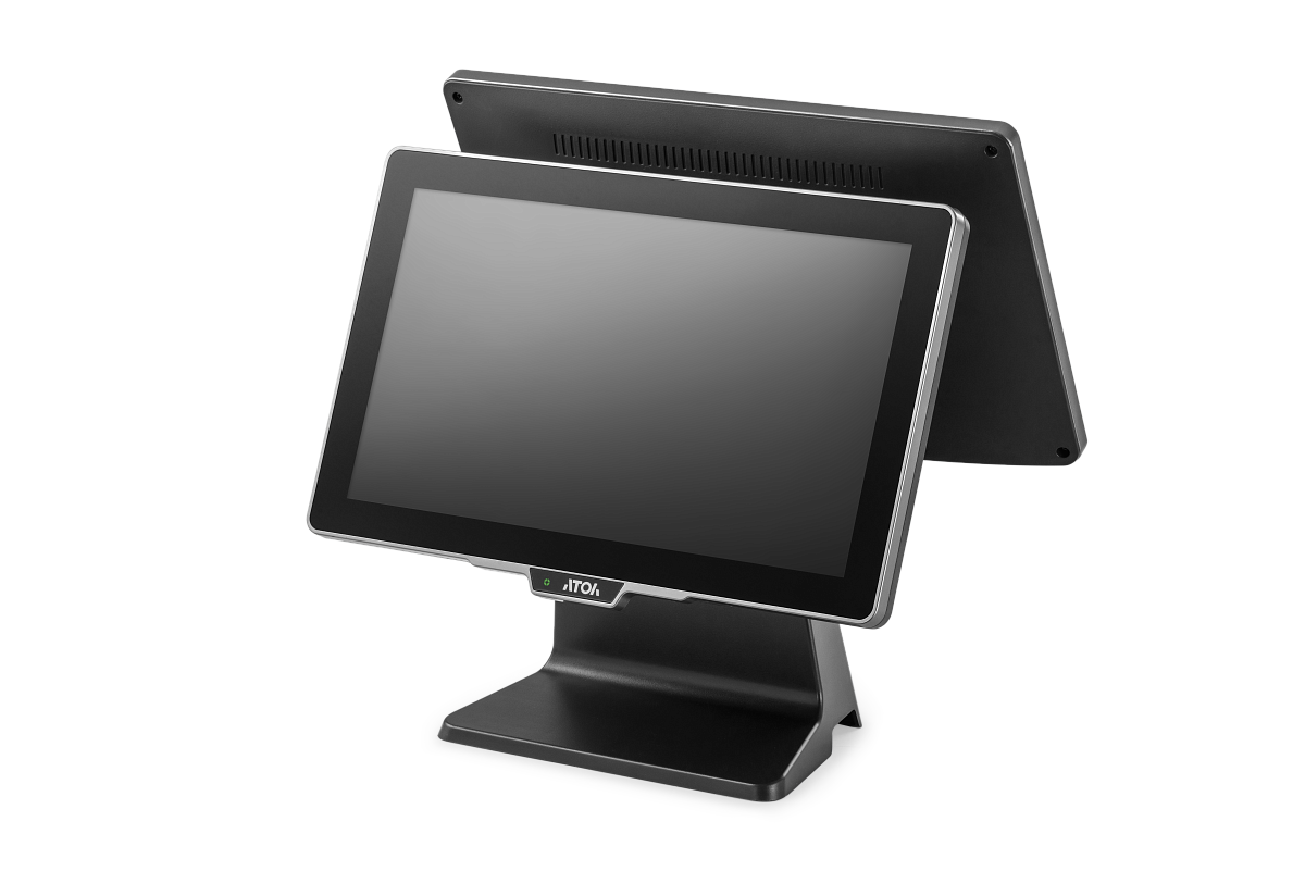 POS терминал-моноблок АТОЛ JAZZ 16 Lite V2, SSD 128GB, 8GB, без MSR, доп.монит 15,6", с ОС (64501)