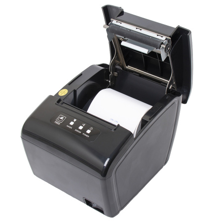 принтер рулонной печати poscenter rp-100 use (80мм, 260 мм/сек, автоотрез, rs232+usb+lan) черный